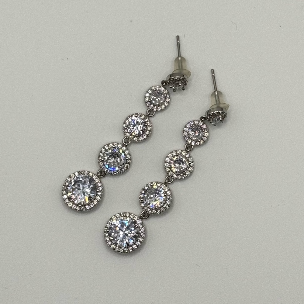 Elegant Silver Drop Earrings
